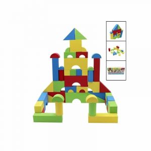 Softee Lot de 50 jeux de construction forme géométrique en mousse