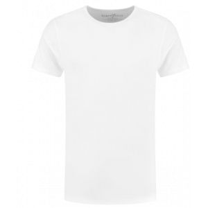 T-shirt Bamboo Elements - Extra Long - Hommes - XXL - 2-Pack - Col rond - Blanc - Bamboo Cotton Blend
