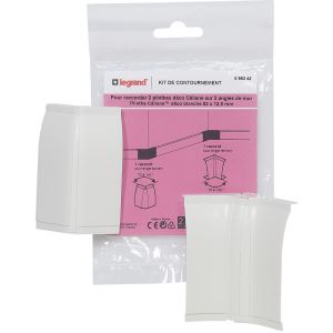 Legrand Kit contournement pour plinthe CELIANE Déco blanc 82 x 12,5mm