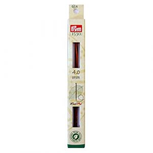 Prym 223702 Aiguille à crochet Natural 4,0 mm en bois Multicolore 4 mm