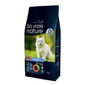 Image de Sa vraie nature Croquettes pour chat stérilisé au saumon - 5 kg