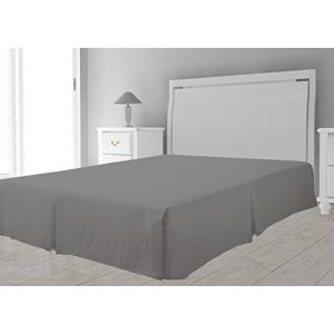 Intemporel Cache sommier microfibre 90 x 190 cm - Gris