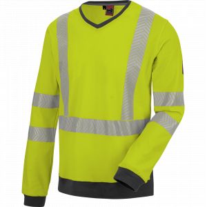 Würth Tee-shirt de travail manches longues haute-visibilité jaune fluo XL - jaune Modyf