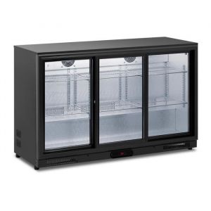 Royal Catering RC-BC009 Frigo à boissons Frigo à bouteilles Frigo à boissons vitré Frigo avec porte transparente 318 l Acier peint par poudrage, noir