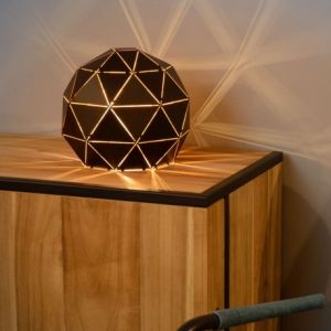 Image de Lucide OTONA - Lampe De Table - Ø 25 cm - Noir