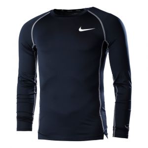 Nike Maillot manches longues pro dri fit bleu l