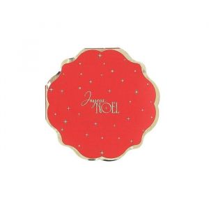 16 SERVIETTES PAPIER JOYEUX NOËL 32CM ROUGE OR