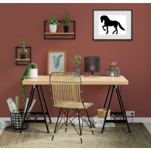 Shot Cadre Photo C val 30x40cm avec P e Partout Tableau Bois Verre (NOIR)