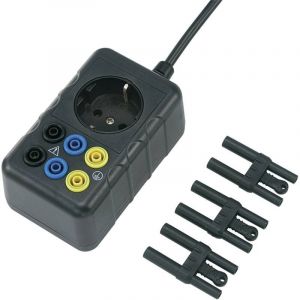 Voltcraft Adaptateur de mesure SMA-10 Prise mâle + contact de protection - femelle 4 mm, prise femelle + contact de pro