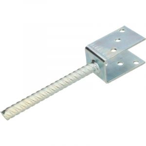KOTARBAU Support de poteau en U 51 mm Pied de poteau Ancrage à béton Galvanisé à chaud Largeur 190 mm À sceller dans le béton