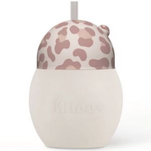 Image de Tasse avec Paille Lestée Coconut Graouu Rose - 240 ml