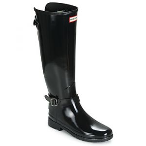 Hunter Bottes REFINED BACK ADJUSTABLE TALL W/ ANKLE STRAP GLOSS Noir - Taille 36,37,38,39,42,40 / 41