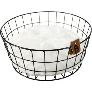 Europet Bernina BERNINA Panier Caviar en métal rond Duvo+ - Noir - Pour chat