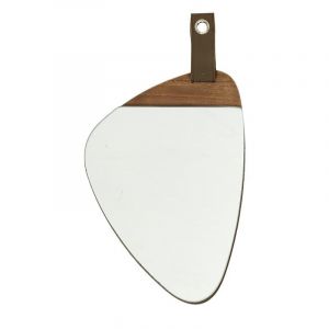 The home deco factory Miroir Bois Anse - marron
