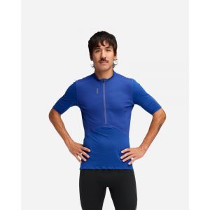 Hoka Haut avec fermeture éclair à manches courtes SkyBreeze pour Homme en Ultramarine Taille L | T-Shirts À Manches Courtes