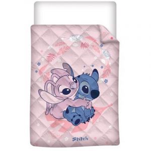 Aymax Couette Imprim&eacute;e - Stitch et Angel - Calin - 140x200 cm