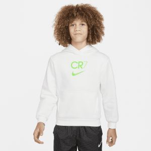 Nike Sweat à capuche de foot Club Fleece CR7 pour ado - Blanc - Taille S - Unisex