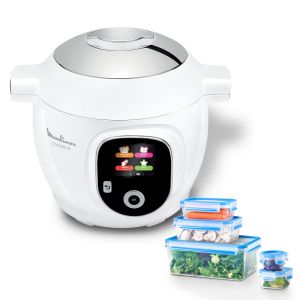 Moulinex Multicuiseur Cookeo YY5655FB + 5 bo&icirc;tes de conservation