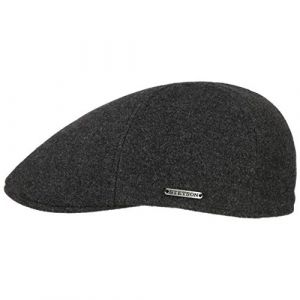 Stetson Casquette Texas Wool Gatsby Cap Homme - Casquettes Gavroche Forme de Bec avec Visiere, Doublure, Doublure Automne-Hiver - S
