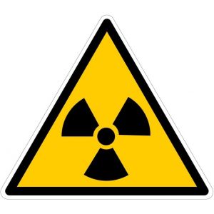 Image de Panneau Danger Risque Ionisant (C0047T). Panneau De Signalisation Danger. Autocollant Danger Risque Ionisant ou panneau pvc - Plastique pvc 1,5 mm