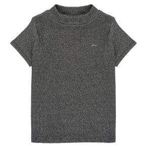 Guess T-shirt enfant RIB LUREX SS T-SHIRT Gris - Taille 8 ans,10 ans,12 ans,14 ans,16 ans