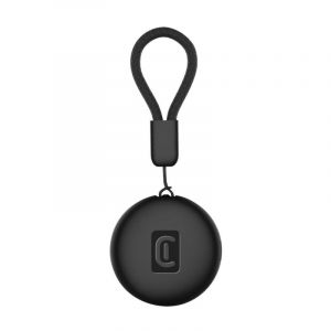 Cellularline Tracy TAG - Trouver des Objets Compatible avec Apple iOS Find Me - Compatible avec Les Accessoires Airtag - Batterie rempla&ccedil;able (dur&eacute;e 1 an) - R&eacute;sistant &agrave; l'eau - Noir