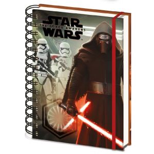 Pyramid International Cahier &agrave; spirale Episode 7 The Force Awakens Kylo Ren & Stormtroopers A5