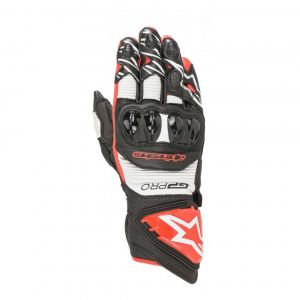 Image de Alpinestars Gants cuir GP Pro R3 noir/blanc/rouge brillant - XXL