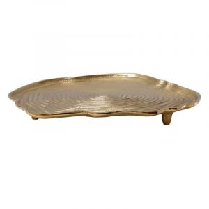 Prix Plateau Décoratif Wood Art 39cm Or