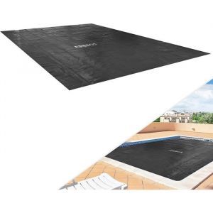Arebos B&acirc;che de piscine solaire | B&acirc;che Solaire carr&eacute;e &Oslash; 4,5 x 2,2m | B&acirc;che Solaire &eacute;paisseur 120 &micro;m | B&acirc;che Thermique | Noir