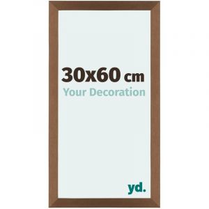 Your Decoration - 30x60 cm - Cadres Photo en mdf Avec Verre acrylique - Anti-Reflet - Excellente Qualité - Cuivre Décor - Cadre Decoration Murale