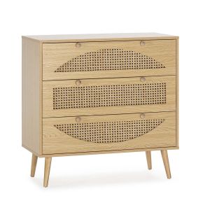 Commode 3 tiroirs couleur chêne