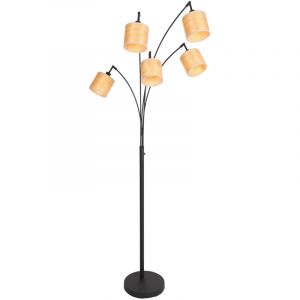Steinhauer Lampadaire Bambus - noir - 3671ZW - Noir