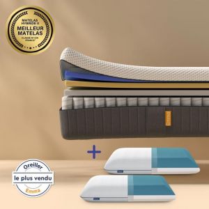Pack Matelas Hybride II + Oreiller Original 140x190