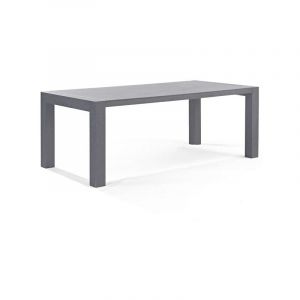 Trigano Table de jardin aluminium gris 2 m x 1 m x 0,7 m - Gris