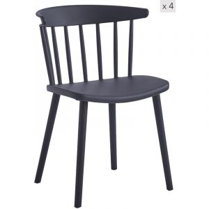 Nordlys - Lot de 4 Chaises Interieur Exterieur
