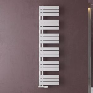 Doporro - Radiateur de Salle de Bain S&egrave;che-Serviette 159x40cm Radiateur &agrave; Eau Chaude Blanc S&egrave;che-Serviettes Design fn