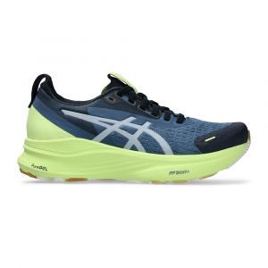 Asics Gel-Kayano 32 Lite-Show Chaussure de running avec stabilisateurs Femmes - bleu gris, jaune, Pointure 43.5