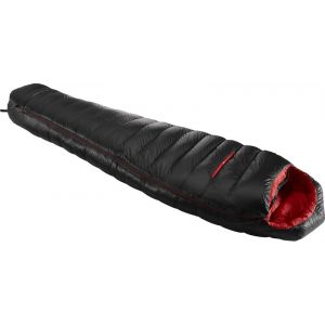 Nordisk Y by V.I.B 600 Sleeping Bag M, noir/rouge Left Zipper Sacs de couchage momie