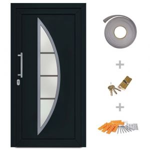 Image de VidaXL Porte d'entr?e Anthracite 98x190 cm