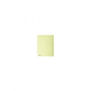 Exacompta Réf. 449005E - Paquet de 50 chemises rigides imprimées avec 3 rabats Forever 280 g/m² - 100% recyclées et certifiées Ange Bleu - dimensions 24,5 x 35 cm pour format folio - couleur jaune