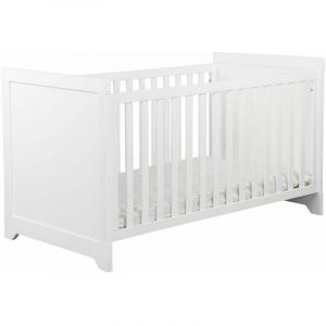 Image de Akiten Retail - Pack lit bebe avec matelas Mona Blanc 70x140 cm - Blanc