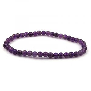Bracelet pierre - am&eacute;thyste 4mm