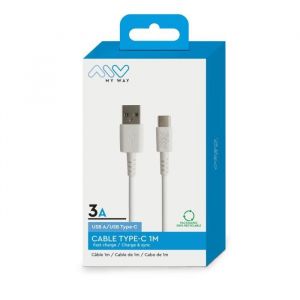 My way Cable USB A vers USB C - 1 m - Blanc