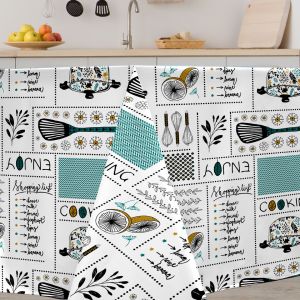 Calitex Toile Cirée Enjoy Cooking Finition Biais 140x200 cm