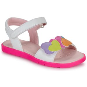 Geox Sandales enfant J SANDAL JOYFOOT GIR Blanc - Taille 28,29,30,31,32,33,34,35