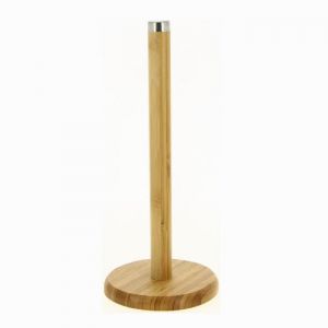 Fomax Support essuie-tout - Porte essui tout en bambou - Dimension 14x32 cm