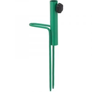 Relaxdays Piquet de Parasol, avec poignée, pour Parasol, pour Tubes de 17-23 mm d’épaisseur, Camping, Acier, Vert