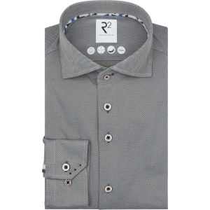 R2 Chemise Technical Knitted Dobby Vert taille 38