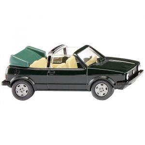 Wiking Jouet miniature - Volkswagen Golf I Cabrio - Vert fonc&eacute; - Int&eacute;rieur - Mixte